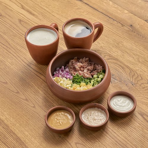 Окрошка с жерехом