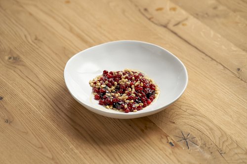 Таёжный десерт из диких ягод с медом или со сгущенкой