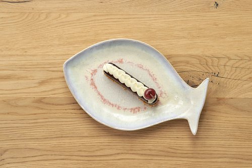 Фундучное финансье с ганашом и карамельным кремю