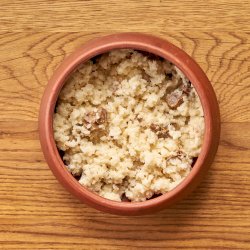 Каша пшеничная с запечённой в печи курицей