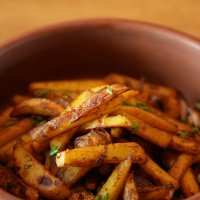 Жареная картошка с грибами