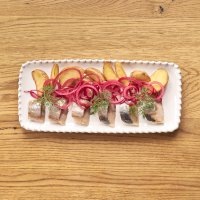 Сельдь с обжаренным картофелем