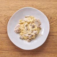 Фетучини с курицей и грибами