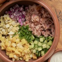 Окрошка с жерехом