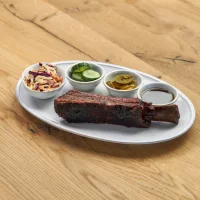 Говяжье ребро с соусом BBQ