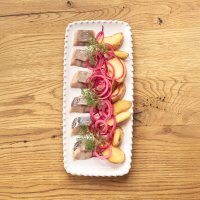 Сельдь с обжаренным картофелем