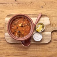 Солянка мясная с копчёностями