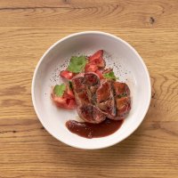 Стейк из свинины в смокере