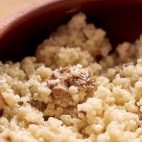 Каша пшеничная с запечённой в печи курицей