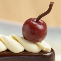 Фундучное финансье с ганашом и карамельным кремю