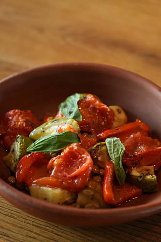 Салат из чечевицы