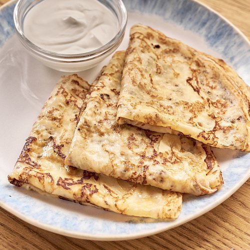 Блинчики с топпингом на выбор