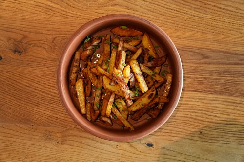 Жареная картошка с грибами