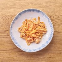 Фетучини с морепродуктами и томатным соусом