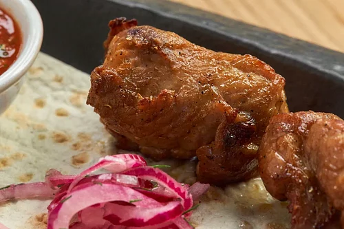 Шашлык из свиной шеи