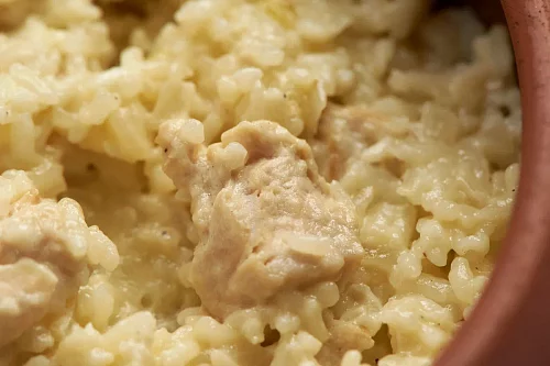 Каша рисовая с индейкой